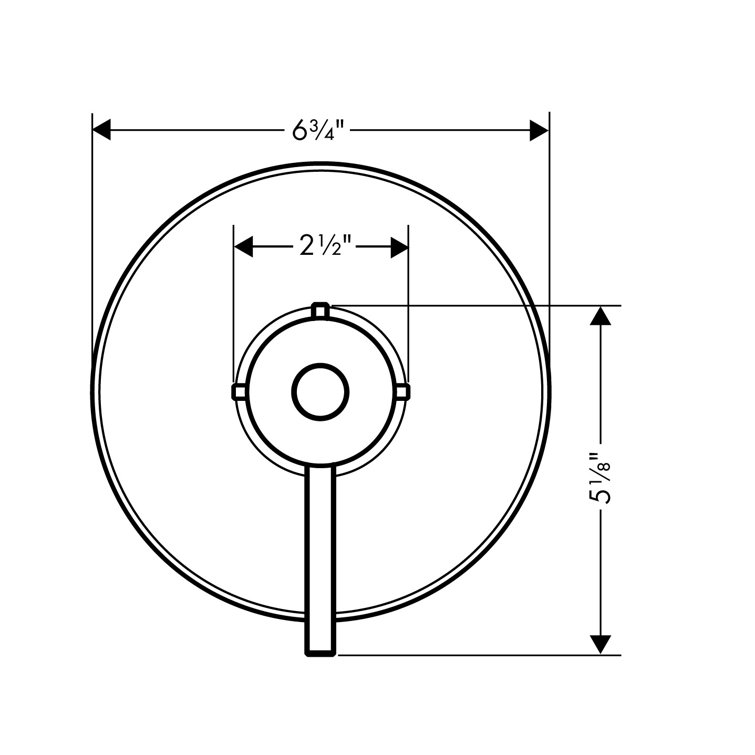Brushed Gold Wall-Mounted Lever Shower Valve Trim