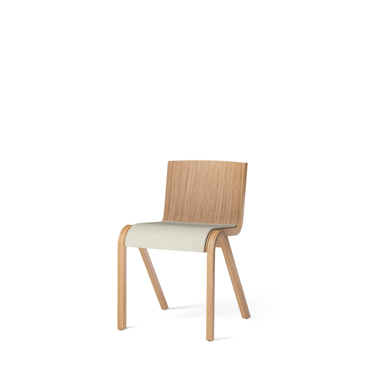 Natural Oak Upholstered Dining Side Chair