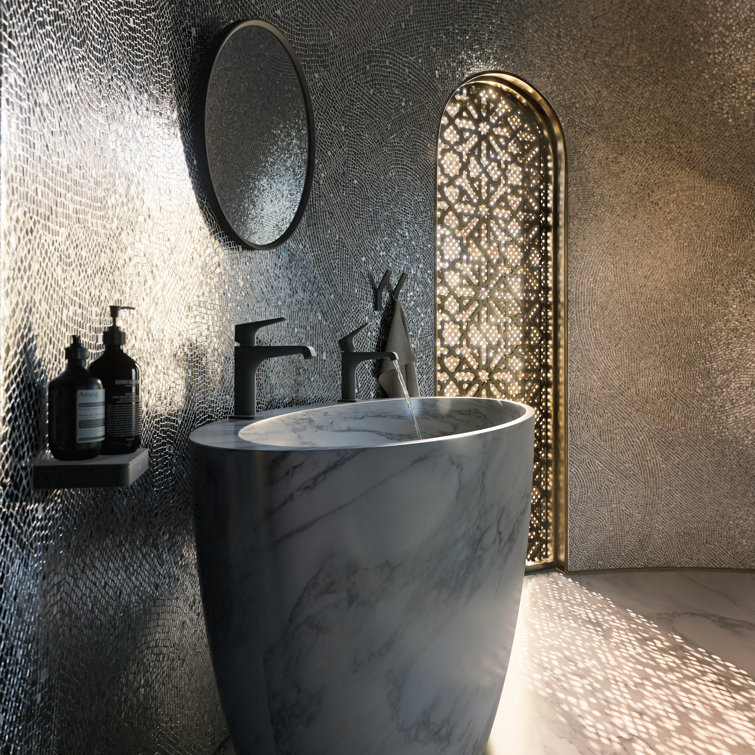 Chrome Round Metal Framed Bathroom Mirror