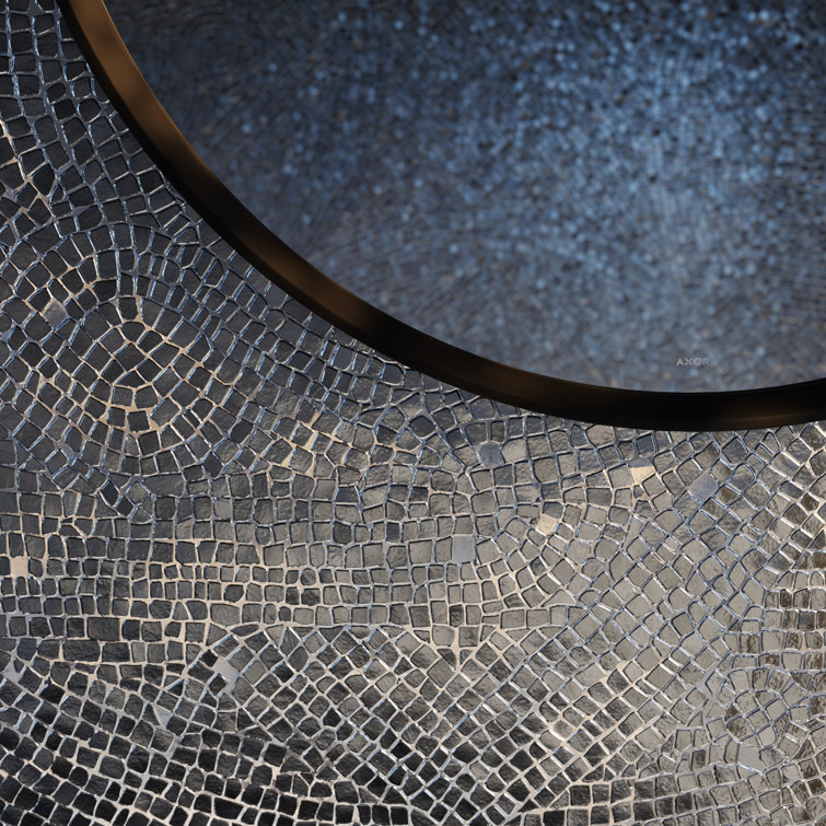 Chrome Round Metal Framed Bathroom Mirror