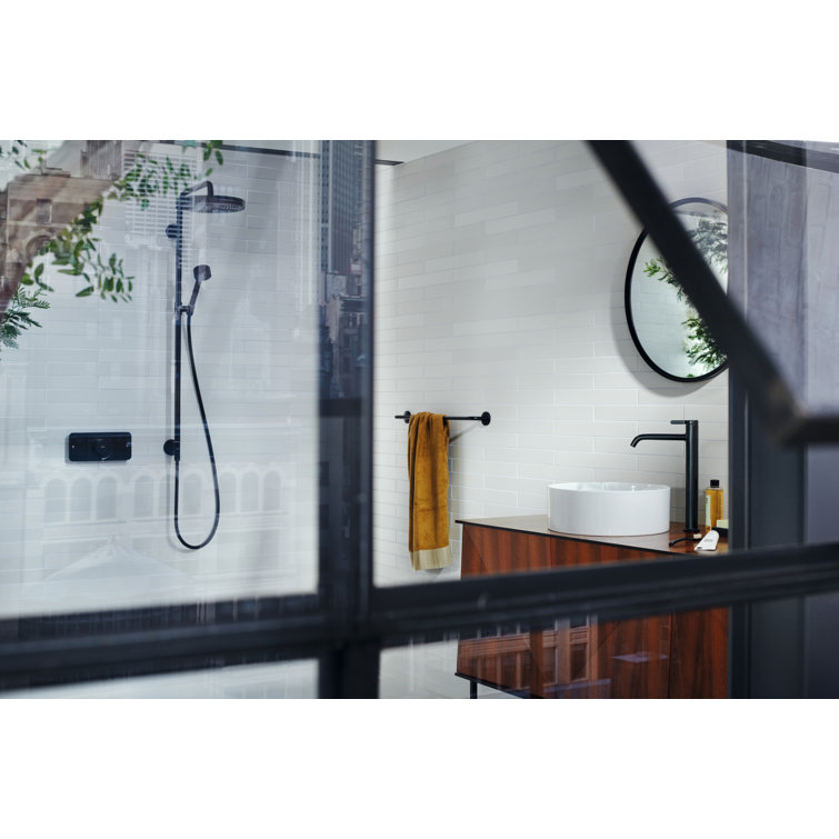 Chrome Round Metal Framed Bathroom Mirror