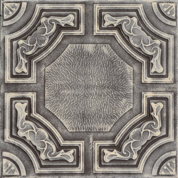 Evergreen Brown Beige Polystyrene Glue-up Ceiling Tile Set