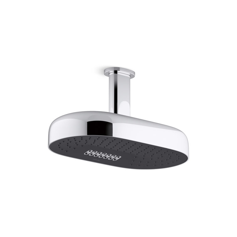Vibrant Polished Nickel Ceiling Mounted Rain Shower Head