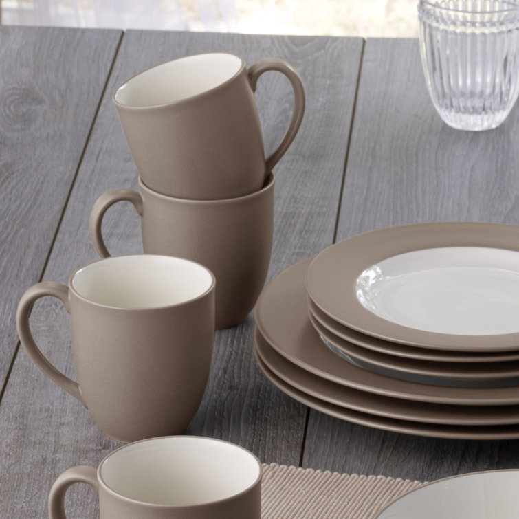 Clay Ceramic 12 oz. Microwave Safe Mug Set