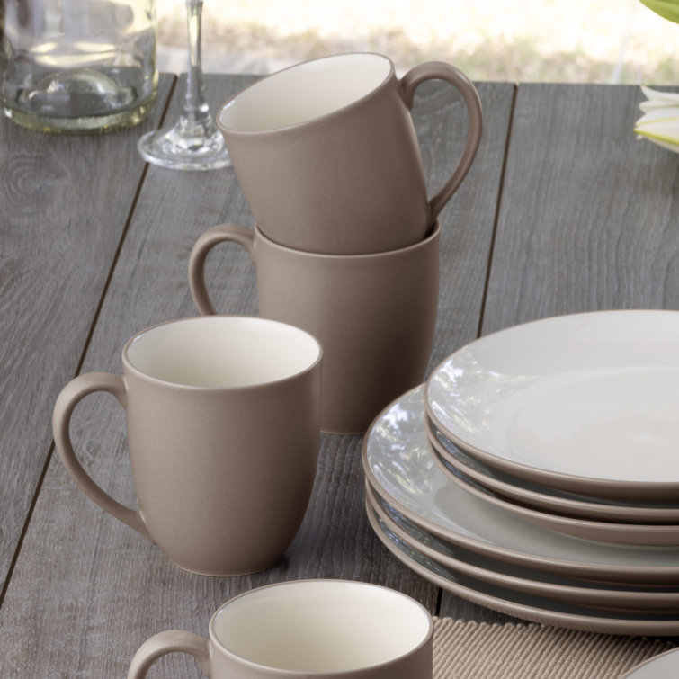 Clay Ceramic 12 oz. Microwave Safe Mug Set