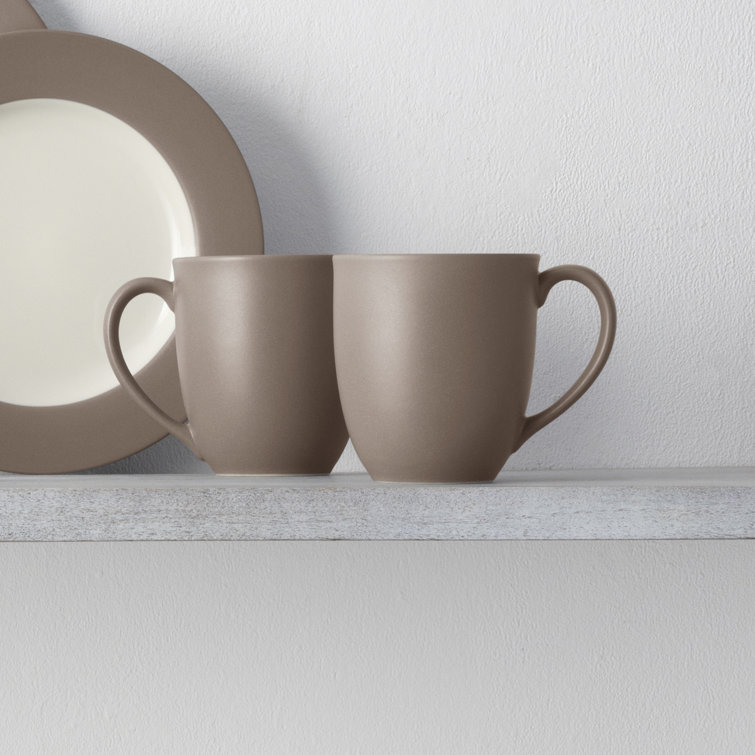Clay Ceramic 12 oz. Microwave Safe Mug Set