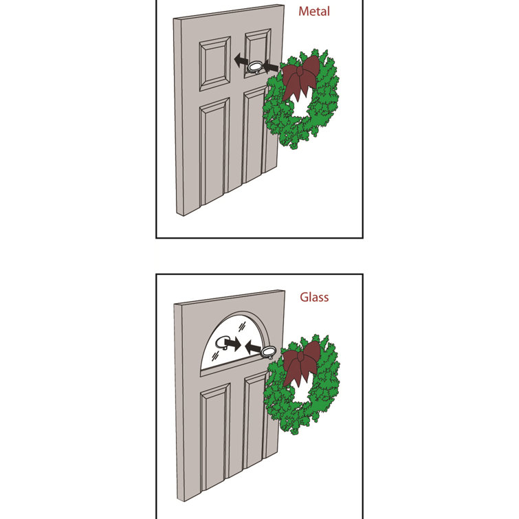 Oil-Rubbed Bronze Dual Magnetic Wreath Hanger Set