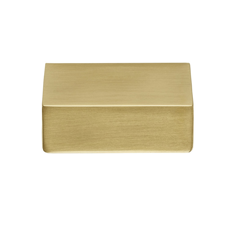 Martin 1-1/4 inch Satin Brass Finger Pull with Mounting Hardware