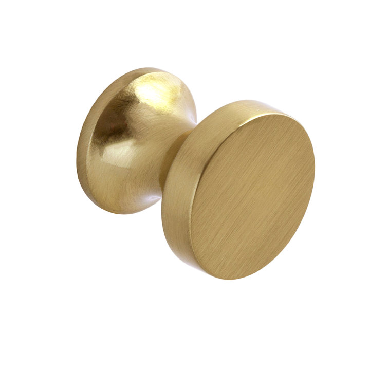 High Desert 1" Satin Brass Round Cabinet Knob
