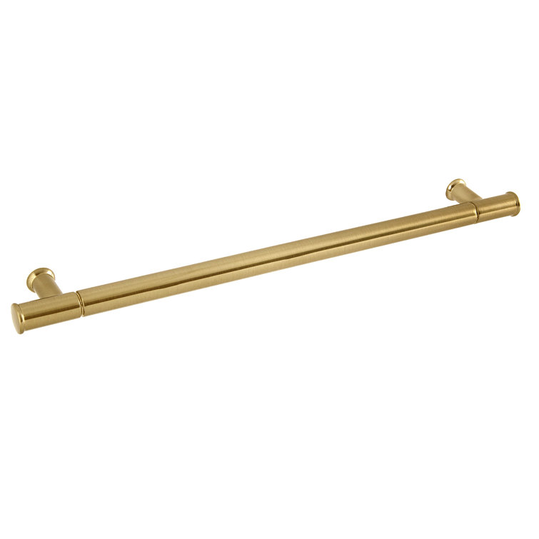 Fremont Satin Brass Cylindrical Bar Pull with Mounting Hardware