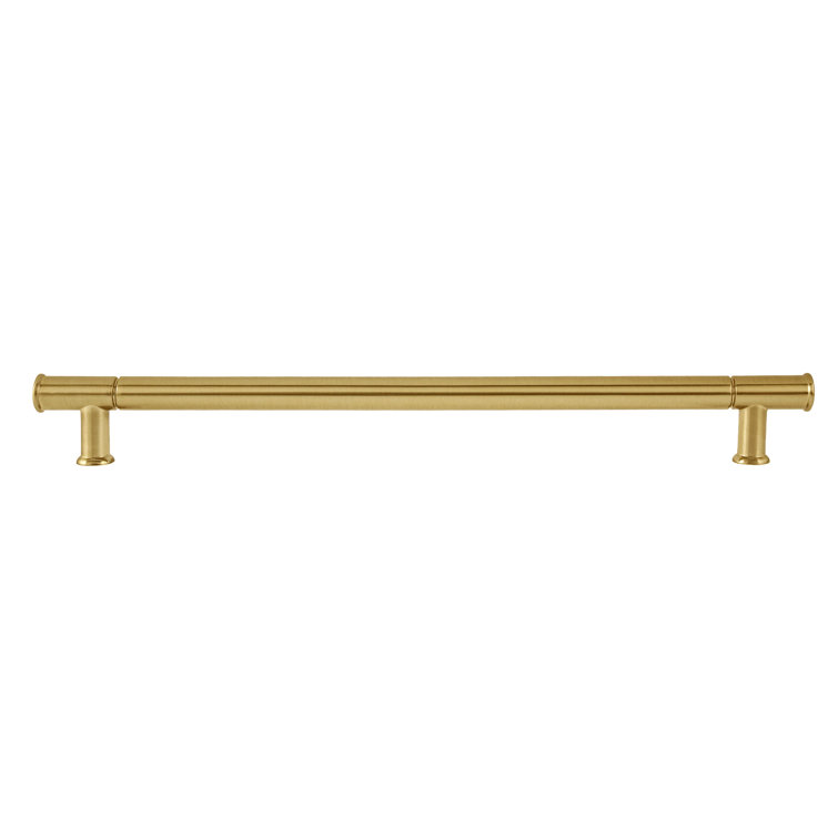 Fremont Satin Brass Cylindrical Bar Pull with Mounting Hardware