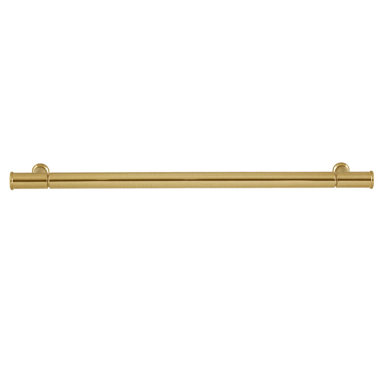Fremont Satin Brass Cylindrical Bar Pull with Mounting Hardware