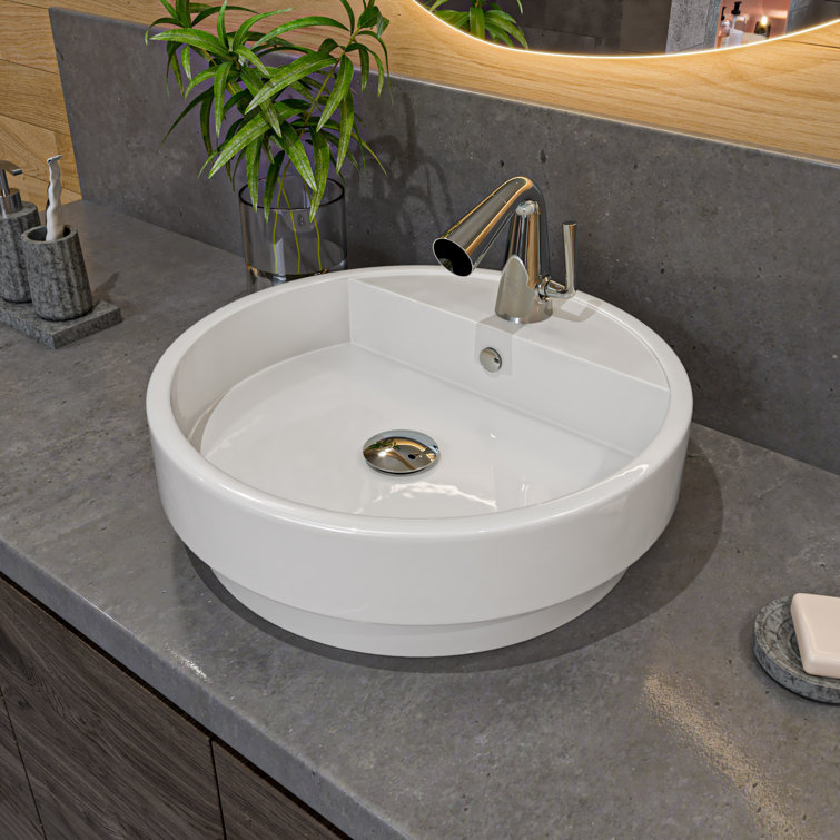 Polished Chrome Single-Hole Cone Waterfall Bathroom Faucet
