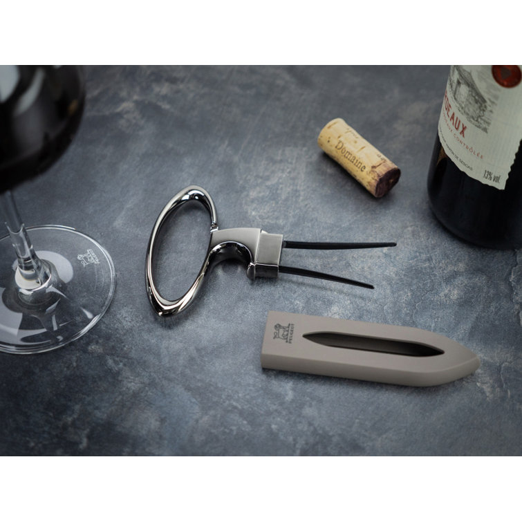 Peugeot Mathus Black Two-Prong Cork Extractor with ABS Case