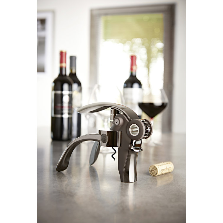 Baltaz Black and Silver Lever Corkscrew with Foil Cutter