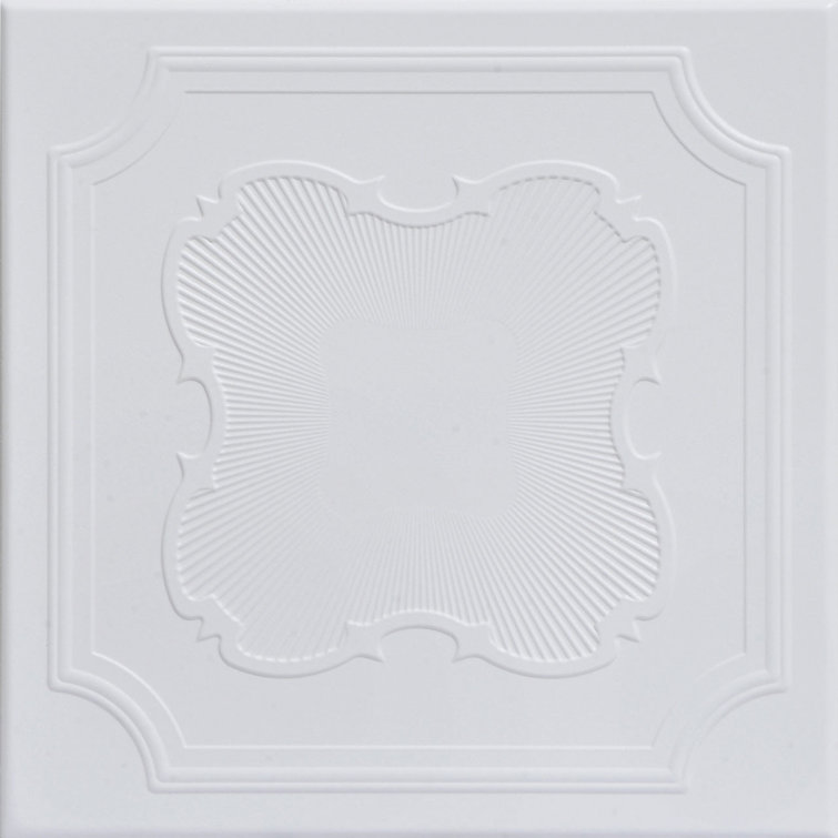 Ultra Pure White Textured Polystyrene Ceiling Tile Pack