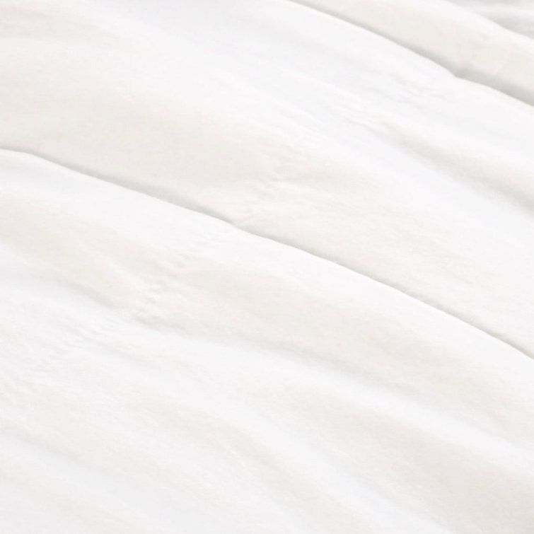 Amsterdam White Cotton Velvet Rectangular Lumbar Pillow