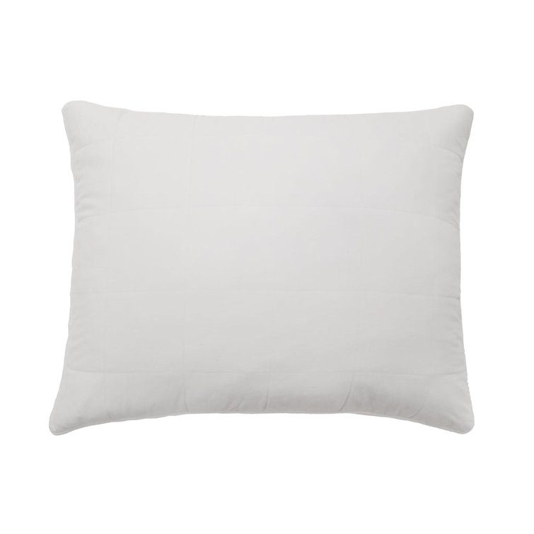 Amsterdam White Cotton Velvet Rectangular Lumbar Pillow