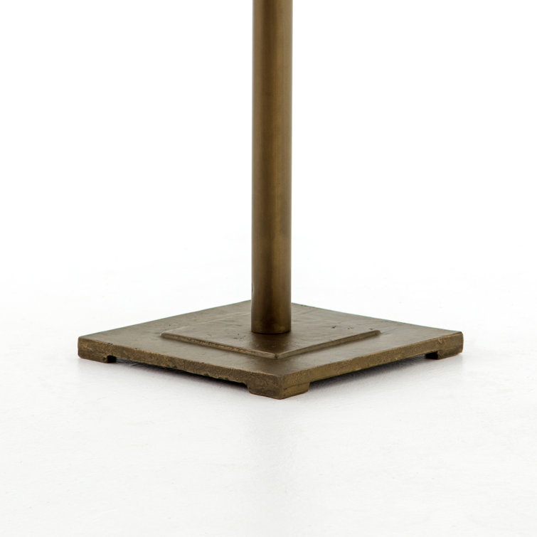 Gold Round Contemporary Bar Height Dining Table