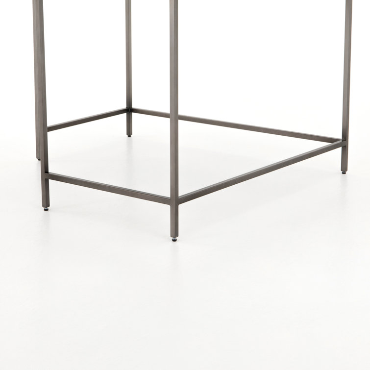 Fulton Corner Modular Desk in Black Wash Poplar and Iron