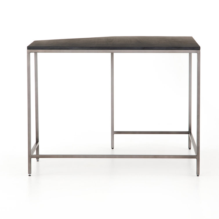 Fulton Corner Modular Desk in Black Wash Poplar and Iron