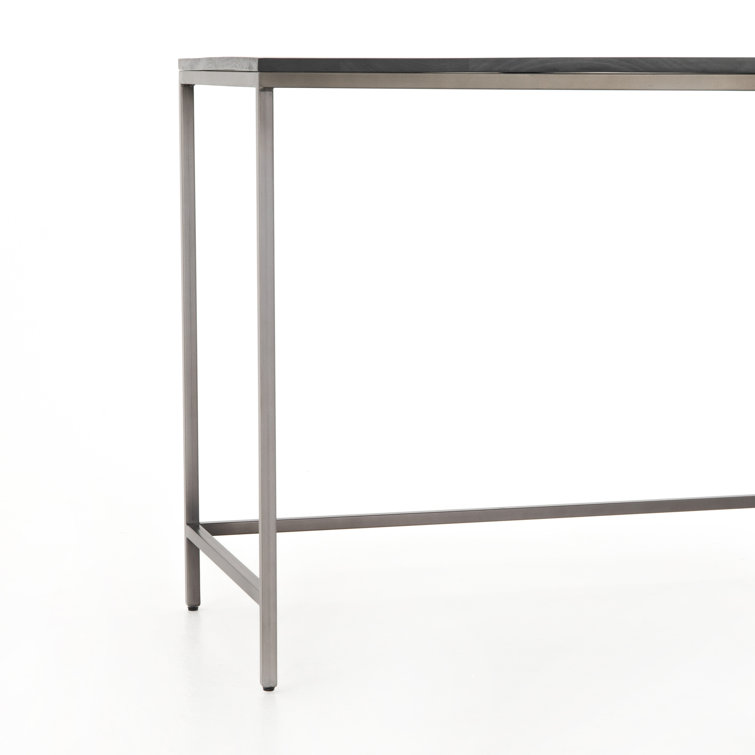 Fulton Corner Modular Desk in Black Wash Poplar and Iron
