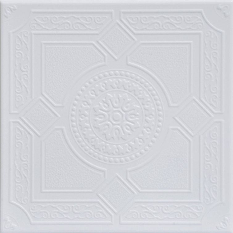 Kensington Gardens 1.6 ft. x 1.6 ft. Polystyrene Glue-up Ceiling Tile (Set of 48)