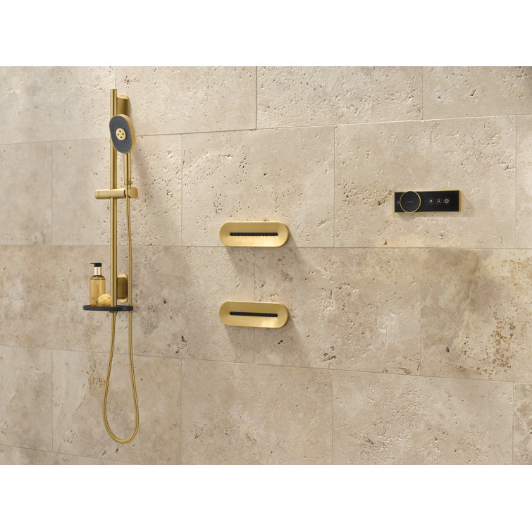 Vibrant Brushed Bronze Oval Single-Function Shower Body Spray