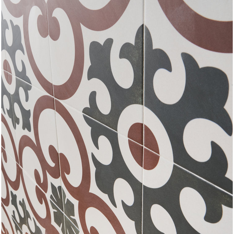 Agave Multicolor Matte Porcelain 9" x 9" Floor and Wall Tile