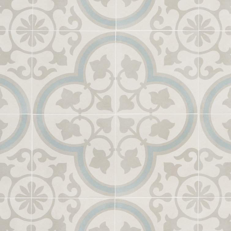 Agave 9" x 9" Multicolor Matte Porcelain Tile