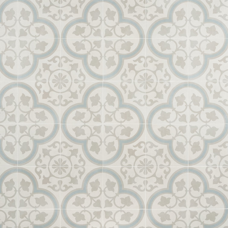 Agave 9" x 9" Multicolor Matte Porcelain Tile