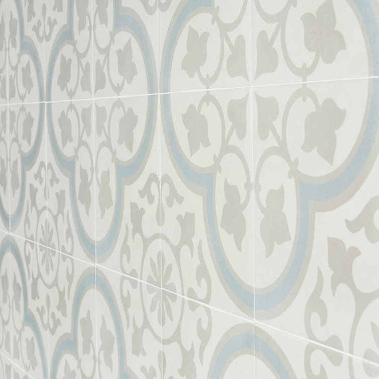 Agave 9" x 9" Multicolor Matte Porcelain Tile