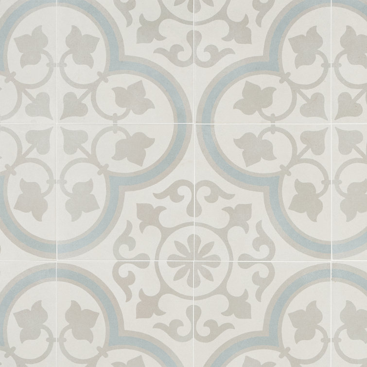 Agave 9" x 9" Multicolor Matte Porcelain Tile