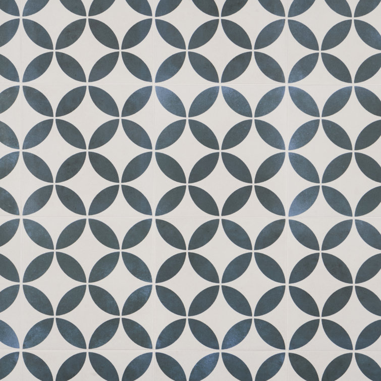 Agave 9" x 9" Matte Multicolor Porcelain Tile