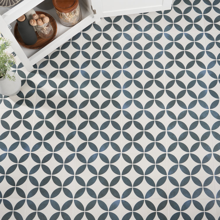 Agave 9" x 9" Matte Multicolor Porcelain Tile