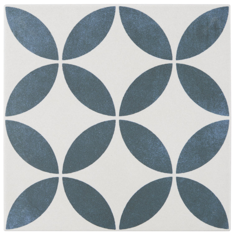 Agave 9" x 9" Matte Multicolor Porcelain Tile