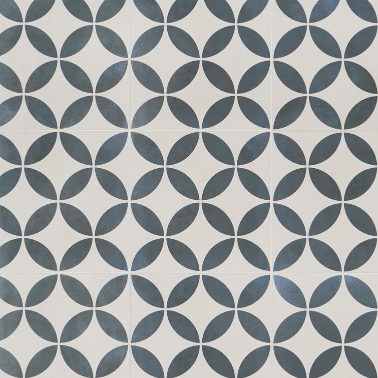 Agave 9" x 9" Matte Multicolor Porcelain Tile