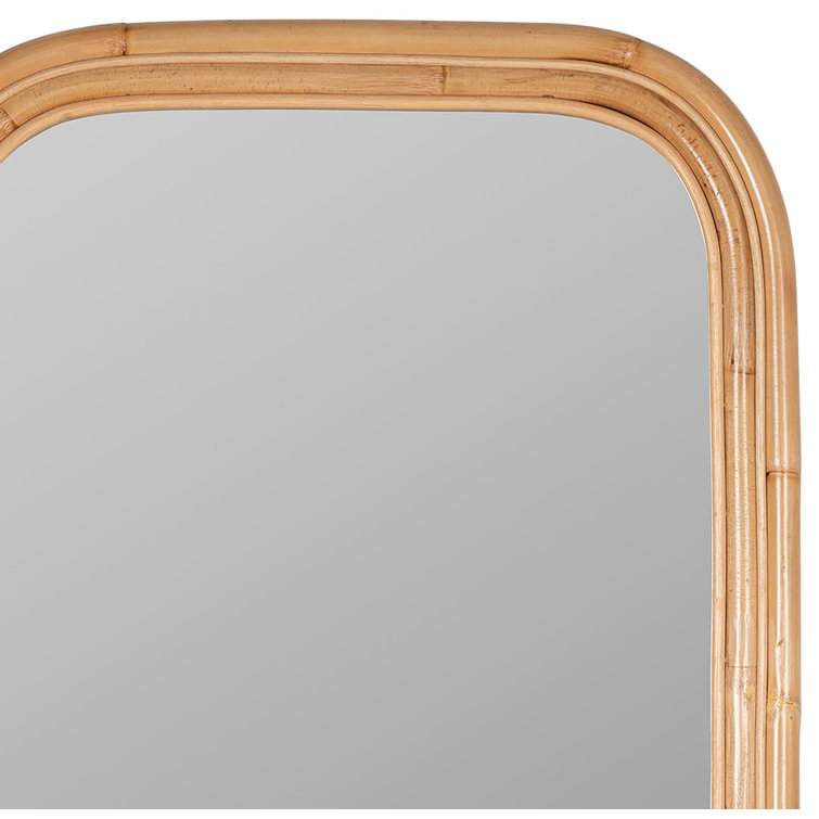 Reyna Rectangular Natural Bamboo 36" Wall Mirror