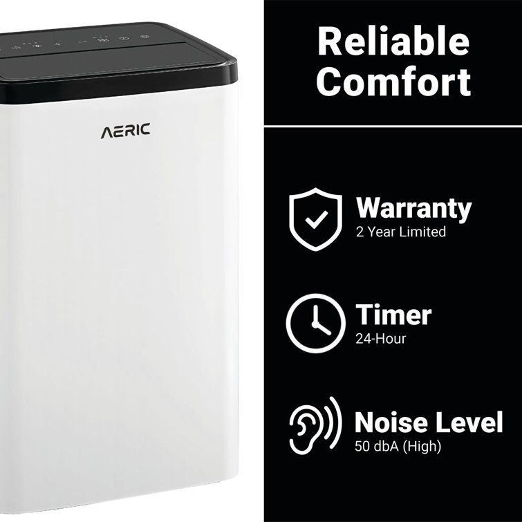 Aeric 8,000 BTU White Portable Air Conditioner with Remote