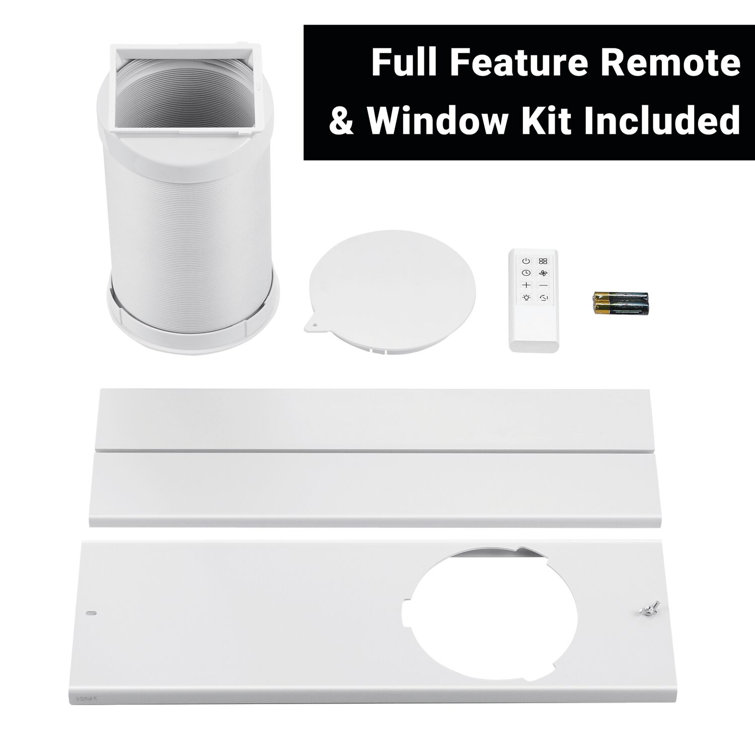 Aeric 8,000 BTU White Portable Air Conditioner with Remote