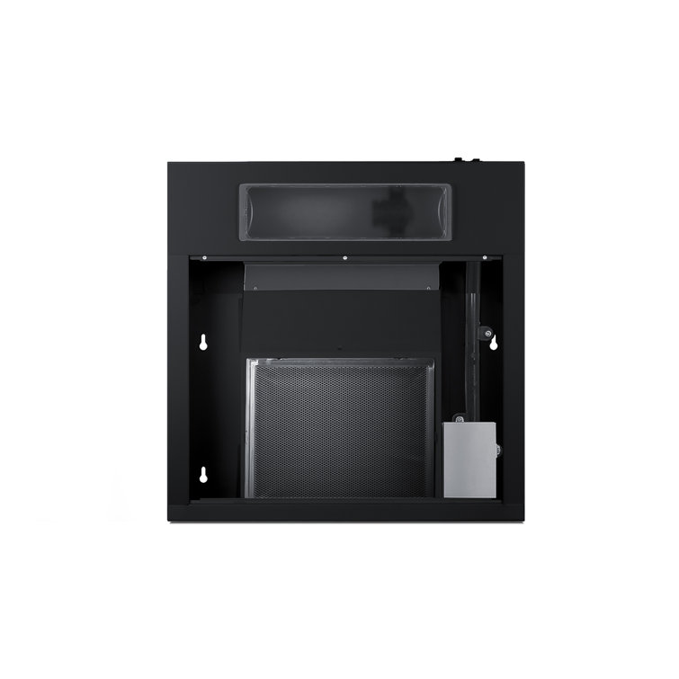 Summit 20" Black Stainless Steel Convertible Under Cabinet Range Hood