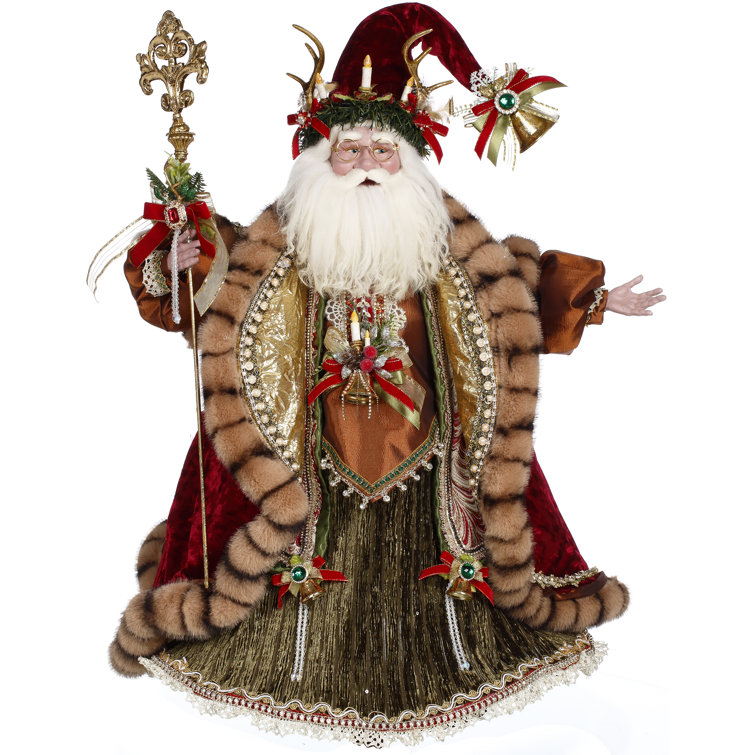 Handmade 27-Inch Resin Santa Claus Christmas Figurine