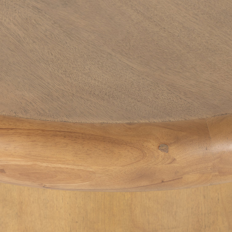 Contemporary Bolton 42" Round Burnished Wood Coffee Table