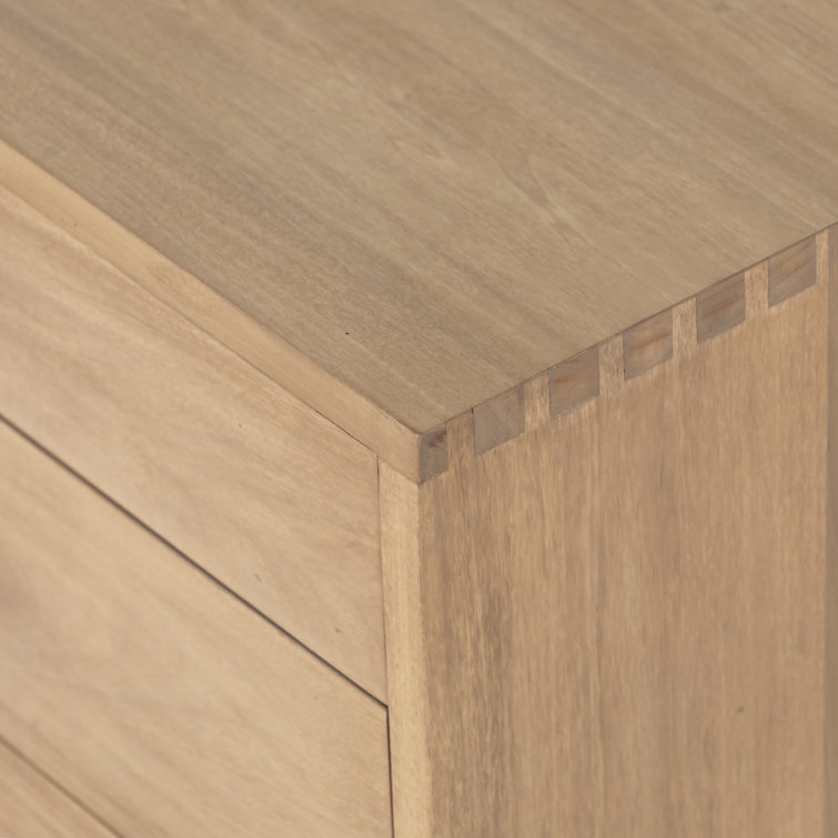 Isador Executive Desk in Dry Wash Poplar with Iron and Leather Accents