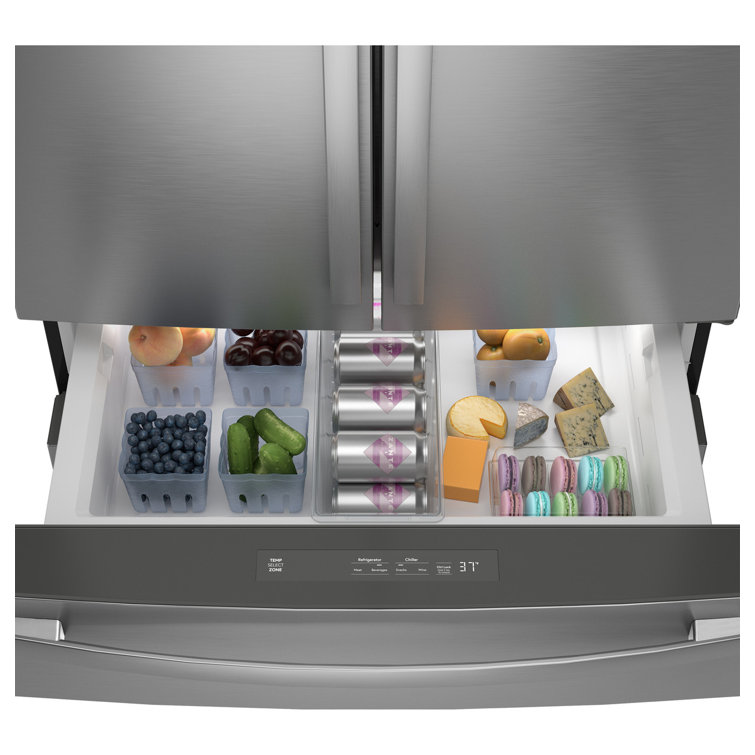 Stainless Steel Smart French Door Refrigerator with Ice Maker