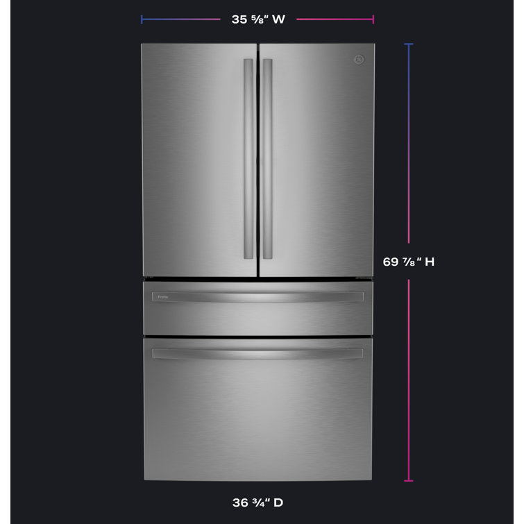 Stainless Steel Smart French Door Refrigerator with Ice Maker