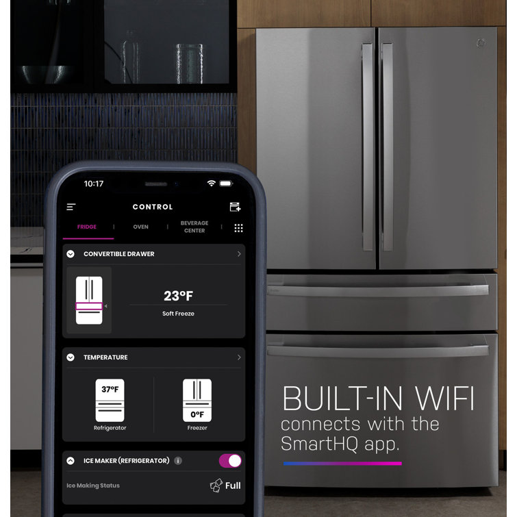 Stainless Steel Smart French Door Refrigerator with Ice Maker