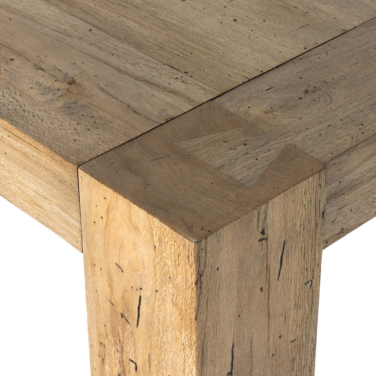Rustic Wormwood Oak Reclaimed Wood Dining Table