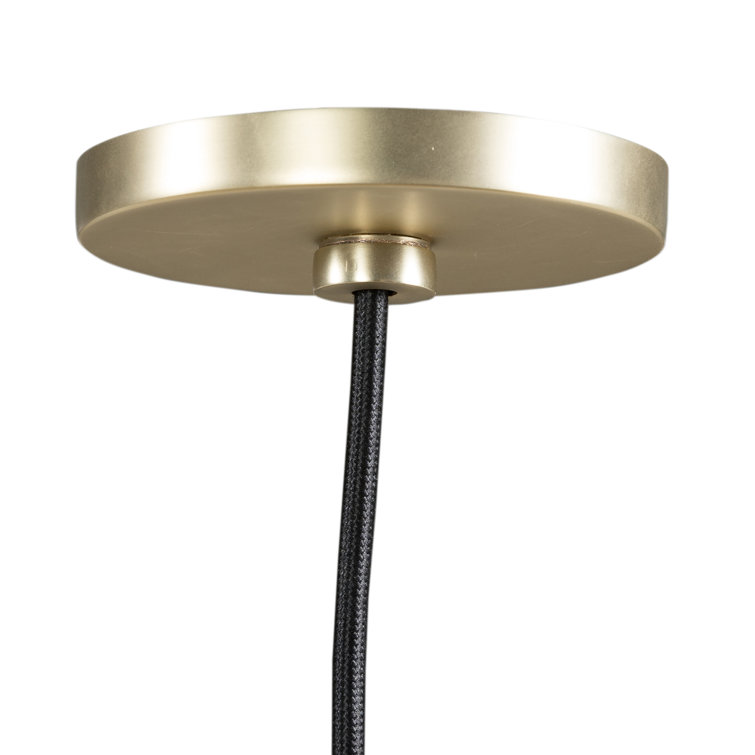 Doherty 11" LED Modern Pendant Light in Natural Walnut