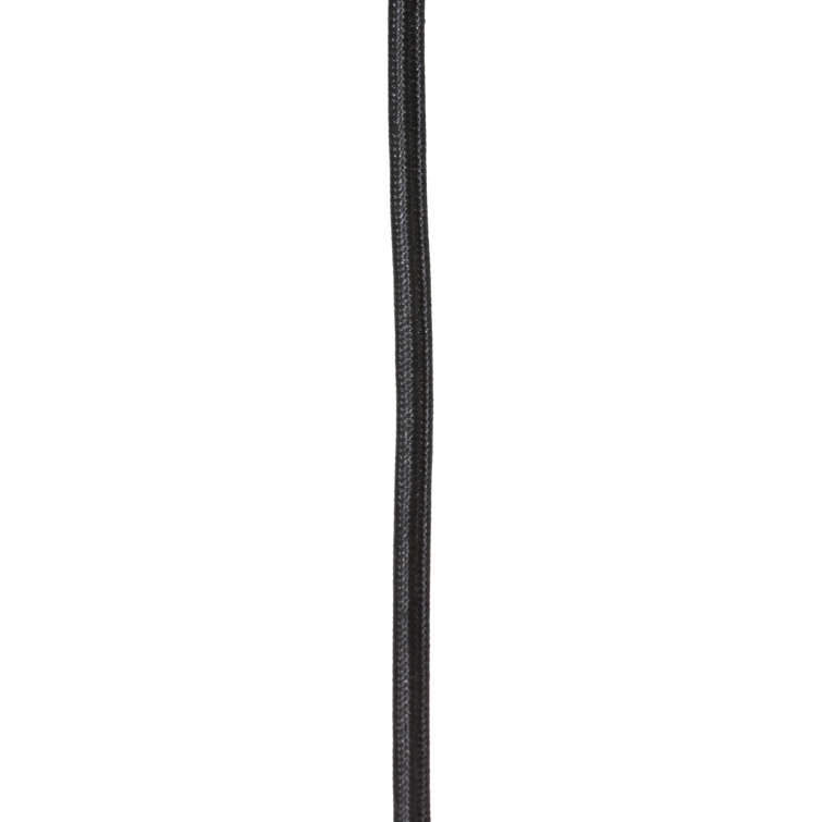 Cullen Modern Black Leather LED Pendant Light